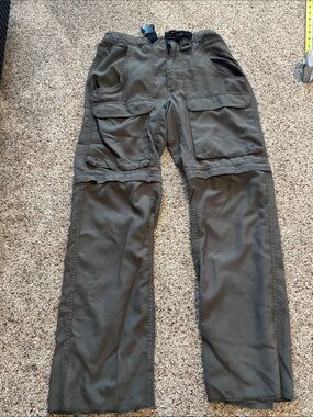 Boys Scout of America Men's Olive Green Convertible Cargo Pants size XS